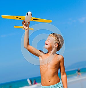 Boy with kite