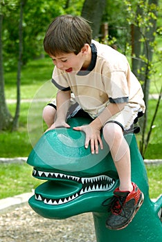 Boy Laughing Playing