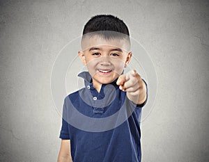 Boy laughing pointing finger at you