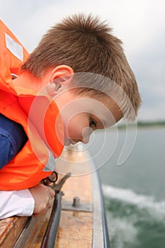 Boy in life vest