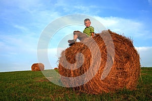 Boy on meadow