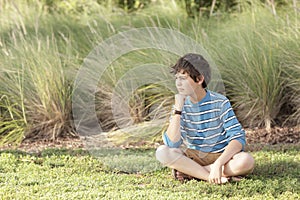 Boy in the meadows