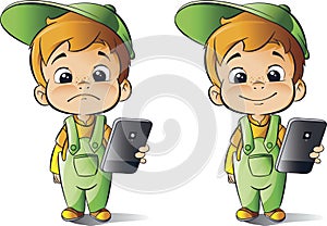 Boy with mobile phone