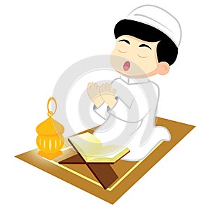 Boy Muslim Pray