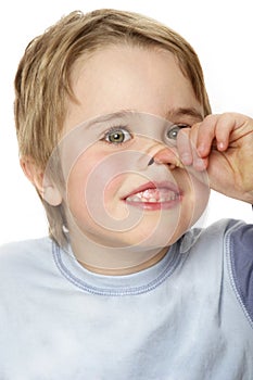 Boy nose photo