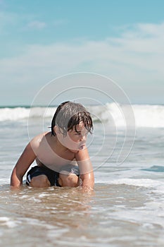 Boy at Ocean Beach