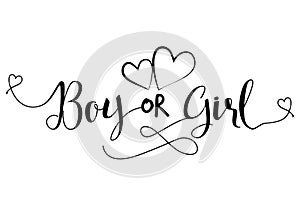 Boy od Girl?` - Pregnant vector illustration.