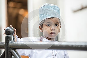 Boy with Omani Cap Kummah