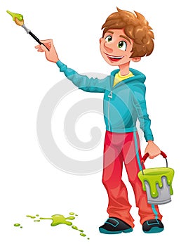 Boy painter.