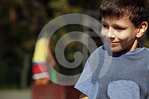 Boy in park