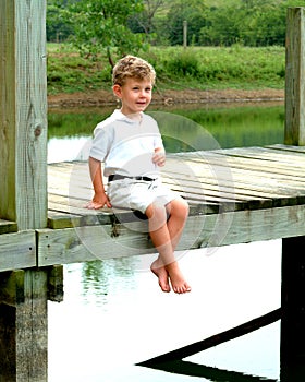 Boy on Pier