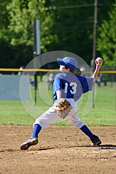 Boy Pitching