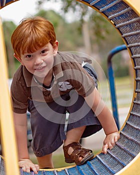 Boy at playground