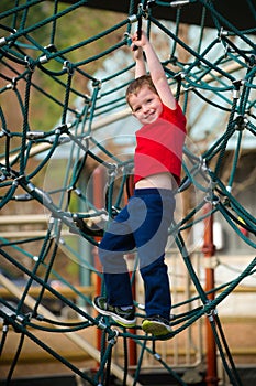 Boy on playground