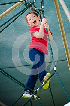 Boy on playground