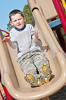 Boy on playground