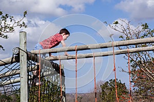Boy Playground Netting