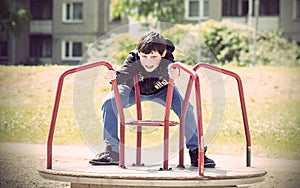 Boy in the playground