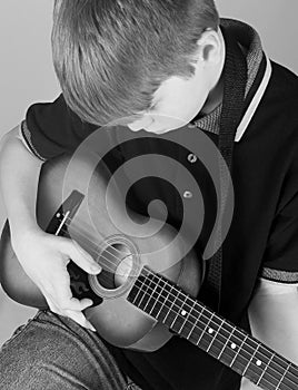 Boy Playing Guitar