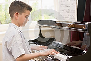 Boy Playing Piano