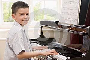 Boy Playing Piano