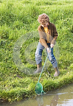 Boy playing in Summer