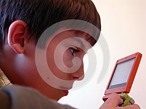 Boy playing video game 3