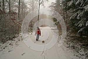 A boy plays with a soccer ball