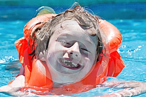 Boy in the pool