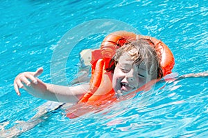 Boy in the pool