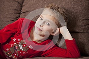 Boy Portrait in pyjama