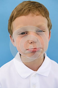Boy Pouting