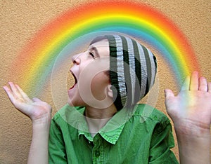 Boy with Rainbow