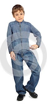 Boy represent letter B