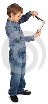 Boy represent letter P