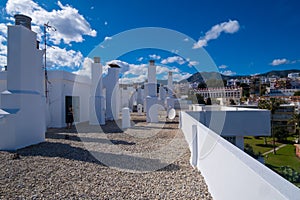 Boy at rooftop building in Torremolinos