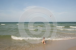 Boy on the sea