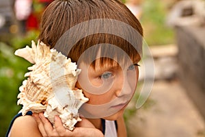 Boy with a shell