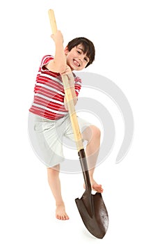 Boy with Shovel