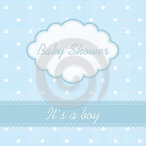 Boy shower invitation card template.