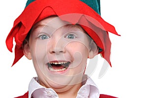 Boy showing excitement photo