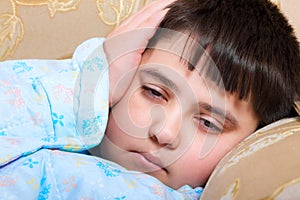 The boy is sick, it is very bad