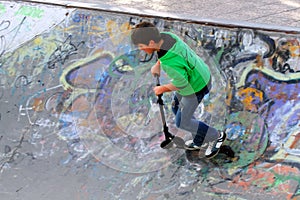 Boy on skate park