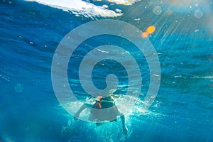 Boy Snorkeling