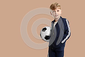 Boy with soccer ball