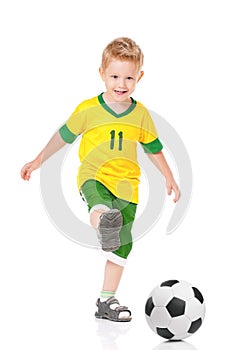 Boy with soccer ball