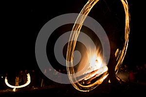 Fire ritual Sirni Zagovezni before Easter