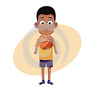 Boy sport basketball image