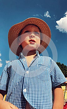 Boy in a Straw Hat.