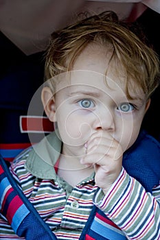 Boy sucking his thumb